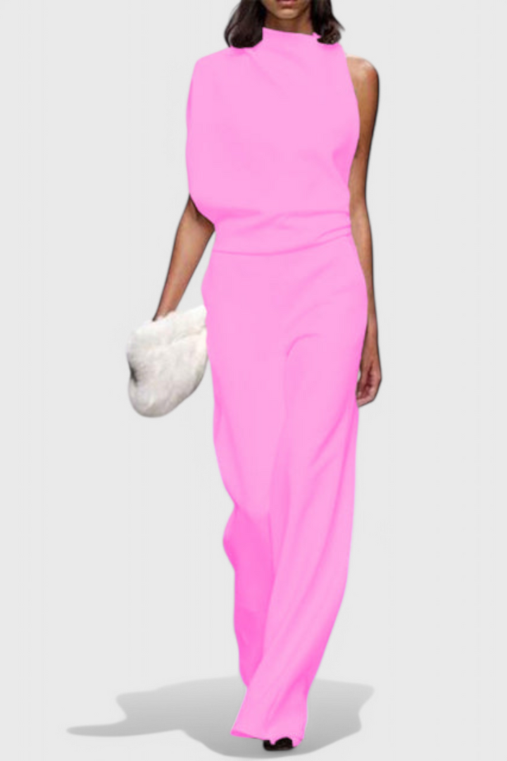 Wide-Leg Fluid Jumpsuit | Flattering Silhouette | Effortless Style | Perfect for Any Occasion