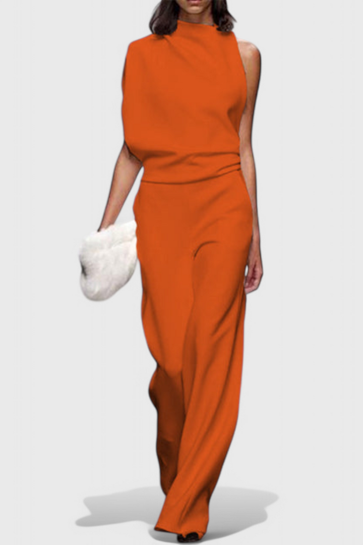 Wide-Leg Fluid Jumpsuit | Flattering Silhouette | Effortless Style | Perfect for Any Occasion