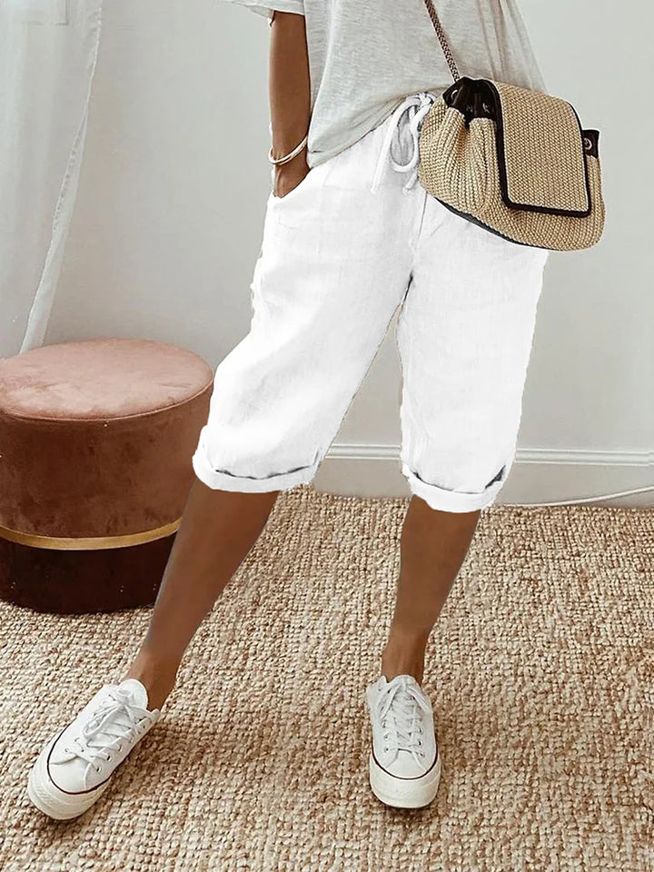 Women's Shorts | Drawstring Waist | Comfortable Relaxed Fit | Perfect for Summer Outings