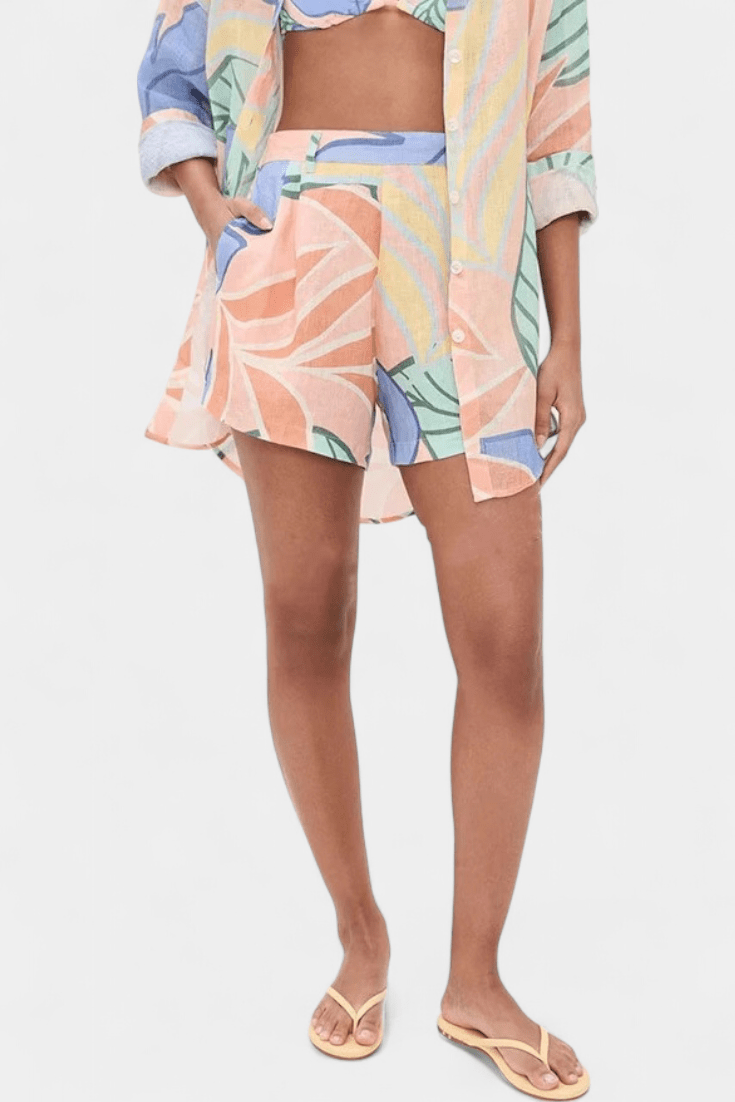 Tropical Set | Vibrant Floral Print | Perfect for Summer Outings | Lightweight and Comfortable Fabric