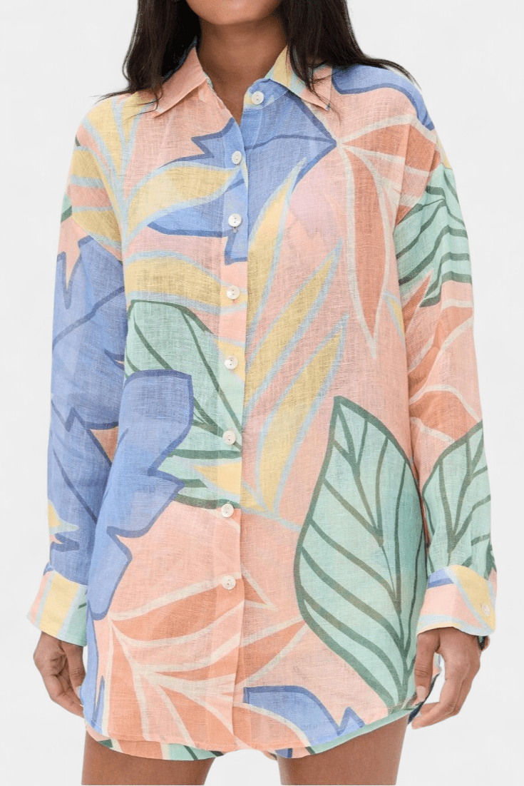 Tropical Set | Vibrant Floral Print | Perfect for Summer Outings | Lightweight and Comfortable Fabric