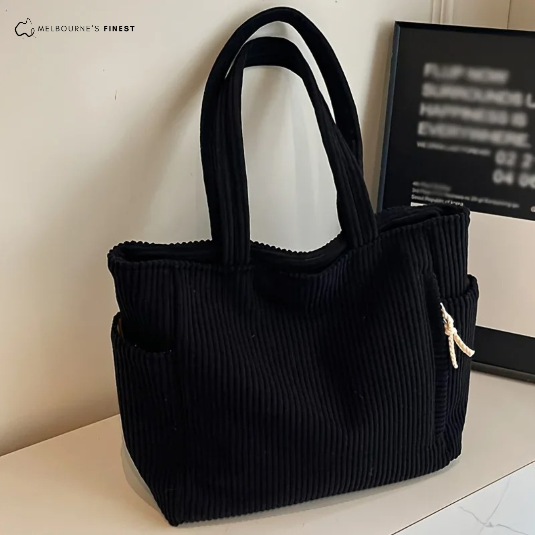 Corduroy Tote Bag | Durable and Spacious Design | Perfect for Everyday Use | Eco-Friendly Material