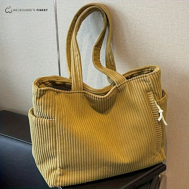Corduroy Tote Bag | Durable and Spacious Design | Perfect for Everyday Use | Eco-Friendly Material