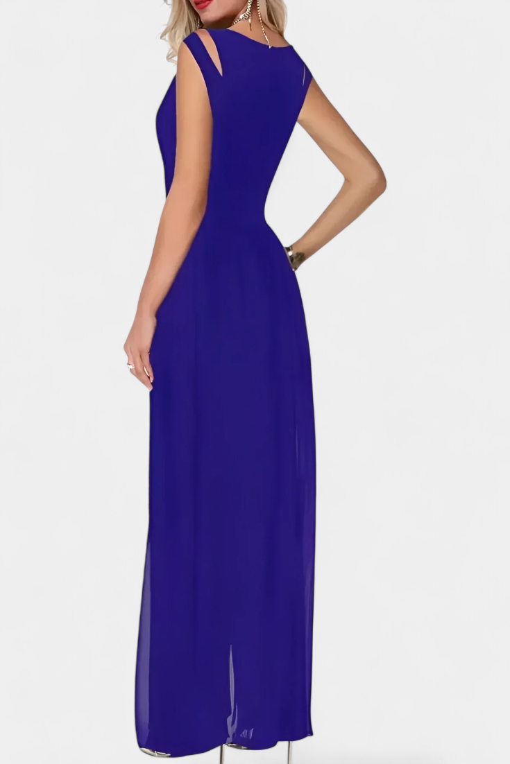 Open-Shoulder Jumpsuit | Fluid Chiffon Fabric | Effortless Elegance for Any Occasion
