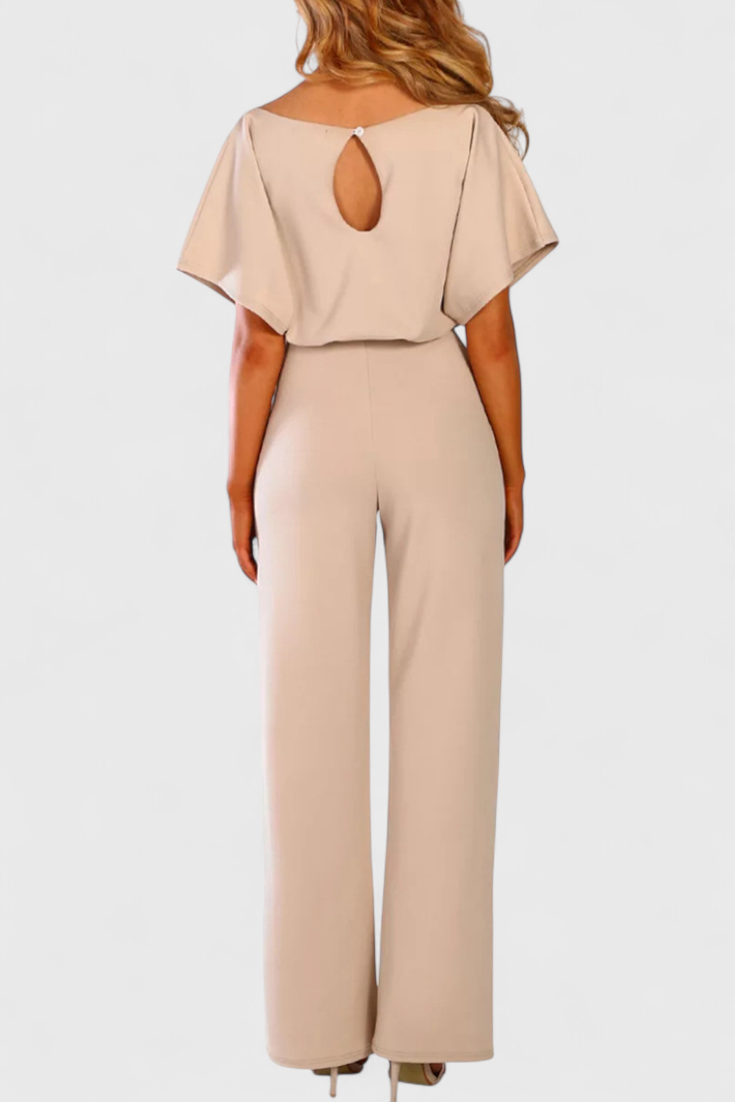 Wide-Cut Fluid Jumpsuit | Elegant Silhouette | Perfect for Any Occasion | Comfortable and Versatile Design