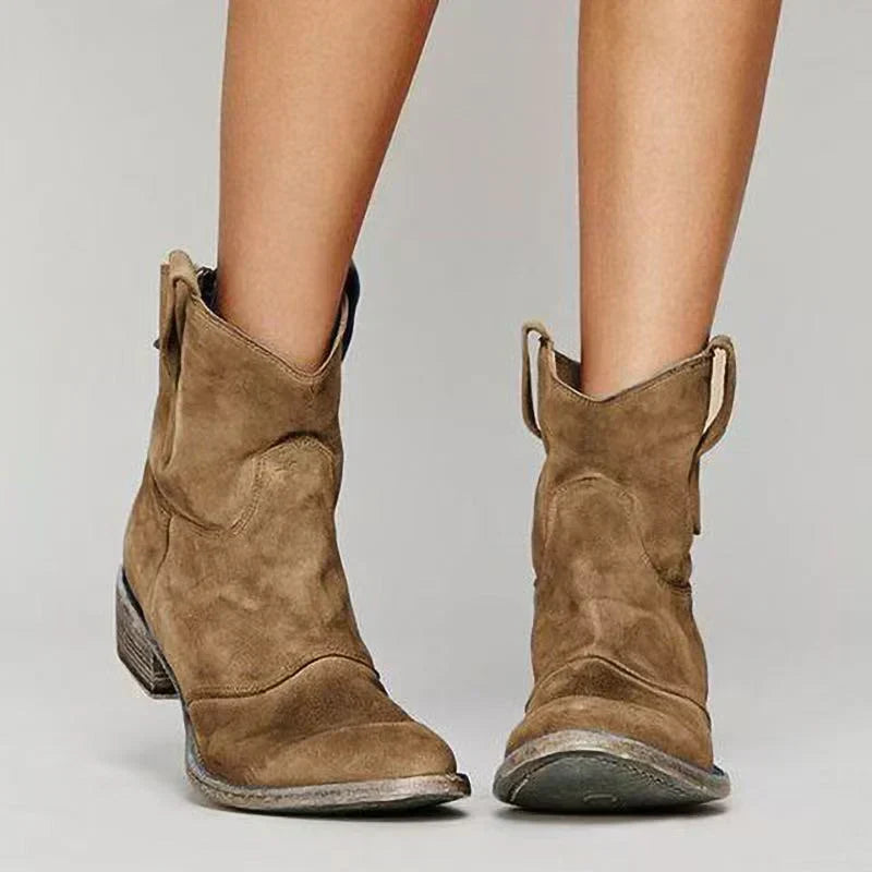 Women's orthopedic block heel boots product photo