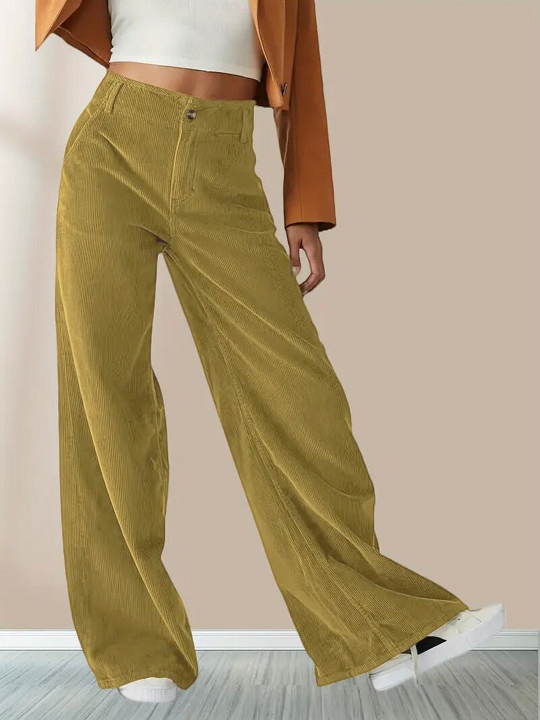 Women's Wide Leg Corduroy Pants | Casual