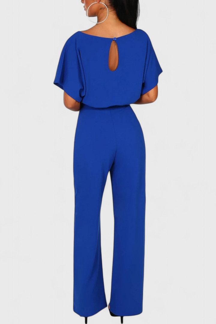 Wide-Cut Fluid Jumpsuit | Elegant Silhouette | Perfect for Any Occasion | Comfortable and Versatile Design