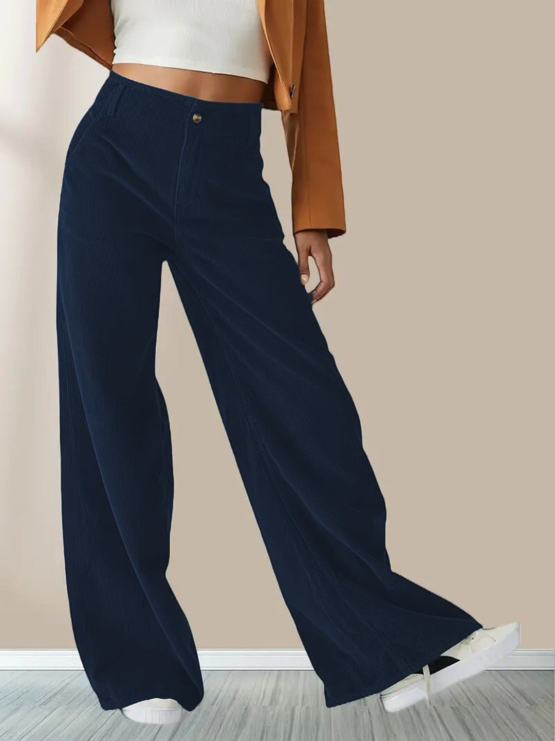 Women's Wide Leg Corduroy Pants | Casual