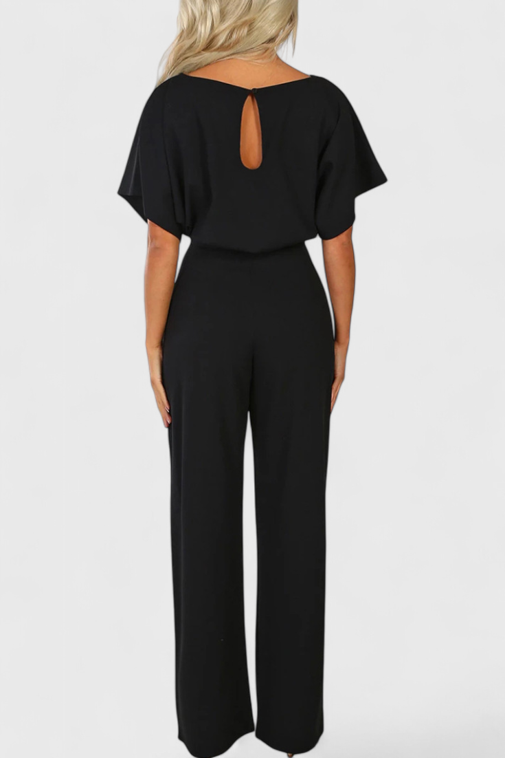 Wide-Cut Fluid Jumpsuit | Elegant Silhouette | Perfect for Any Occasion | Comfortable and Versatile Design