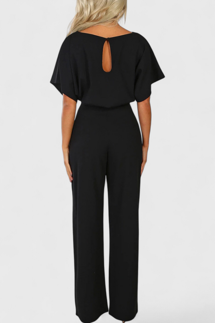 Wide-Cut Fluid Jumpsuit | Elegant Silhouette | Perfect for Any Occasion | Comfortable and Versatile Design