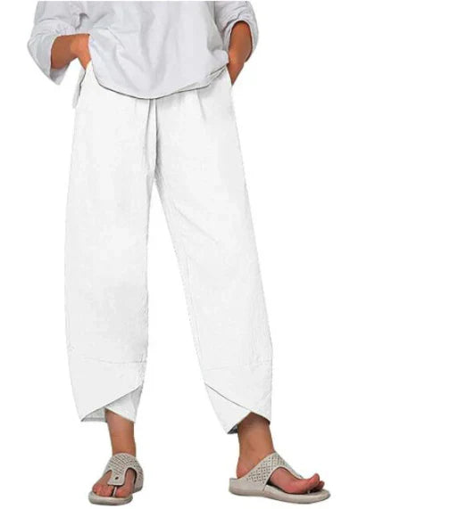 Women's Summer Pants | Cropped Design | Lightweight Comfort | Perfect for Casual Outings
