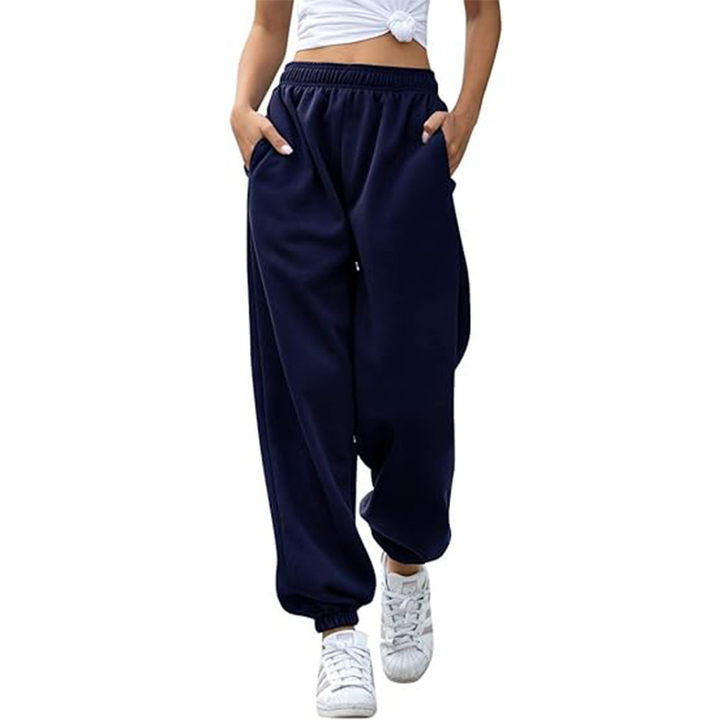 Baggy Jogging Pants for Women | High Waist Design | Comfortable Fit for Everyday Wear | Soft Cotton Blend