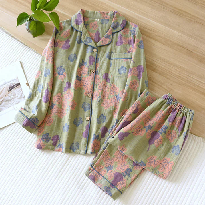 Floral Print Pajama Set for Women | Comfortable Two-Piece Design | Perfect for Relaxing at Home