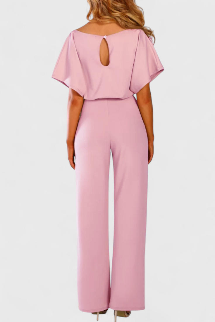 Wide-Cut Fluid Jumpsuit | Elegant Silhouette | Perfect for Any Occasion | Comfortable and Versatile Design