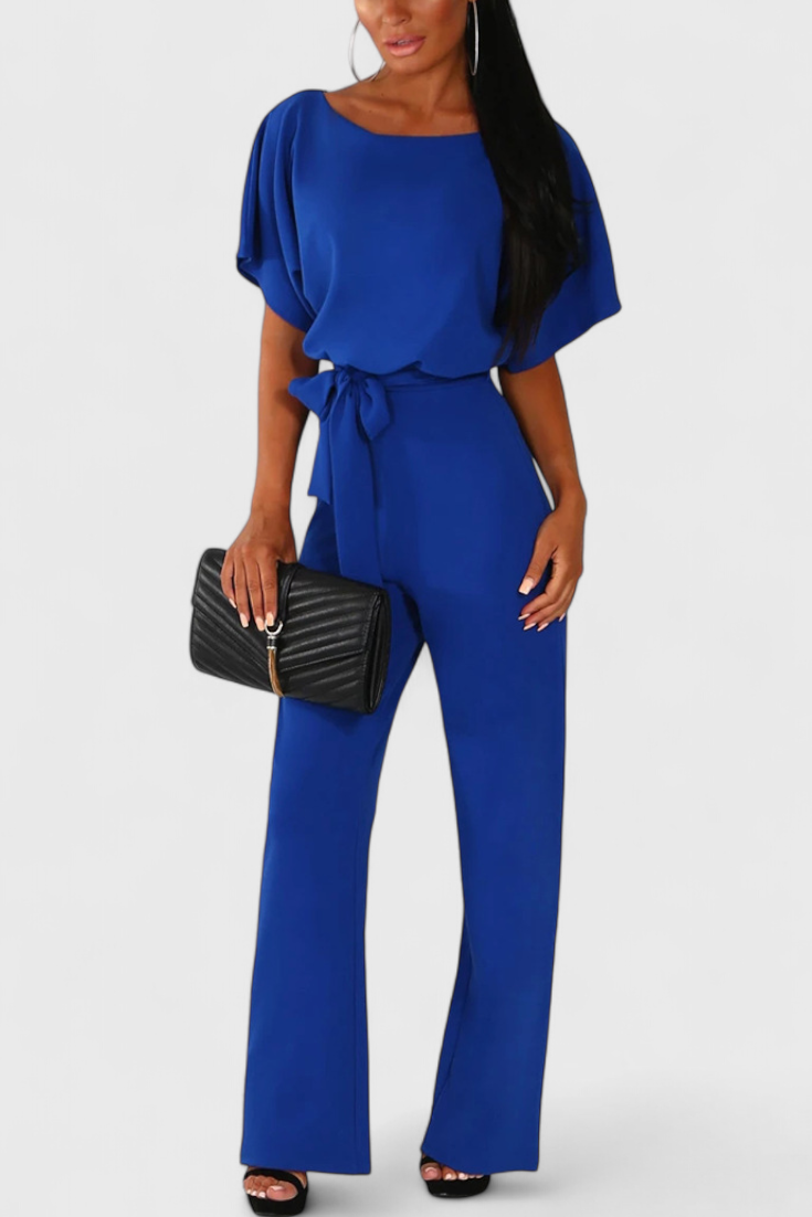 Wide-Cut Fluid Jumpsuit | Elegant Silhouette | Perfect for Any Occasion | Comfortable and Versatile Design