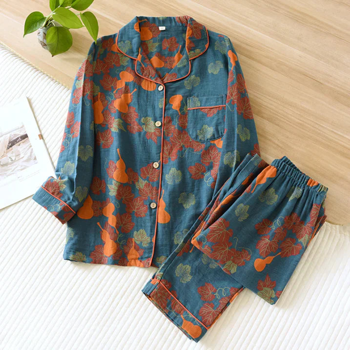 Floral Print Pajama Set for Women | Comfortable Two-Piece Design | Perfect for Relaxing at Home