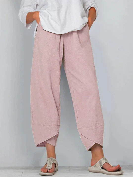 Women's Summer Pants | Cropped Design | Lightweight Comfort | Perfect for Casual Outings