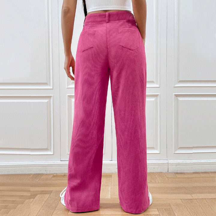 Corduroy Pants for Women | Wide Leg Design | Comfortable Fit | Perfect for Casual or Dressy Occasions