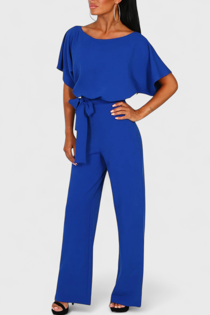 Wide-Cut Fluid Jumpsuit | Elegant Silhouette | Perfect for Any Occasion | Comfortable and Versatile Design