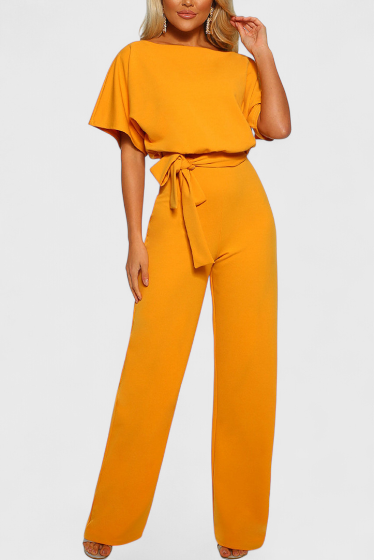 Wide-Cut Fluid Jumpsuit | Elegant Silhouette | Perfect for Any Occasion | Comfortable and Versatile Design