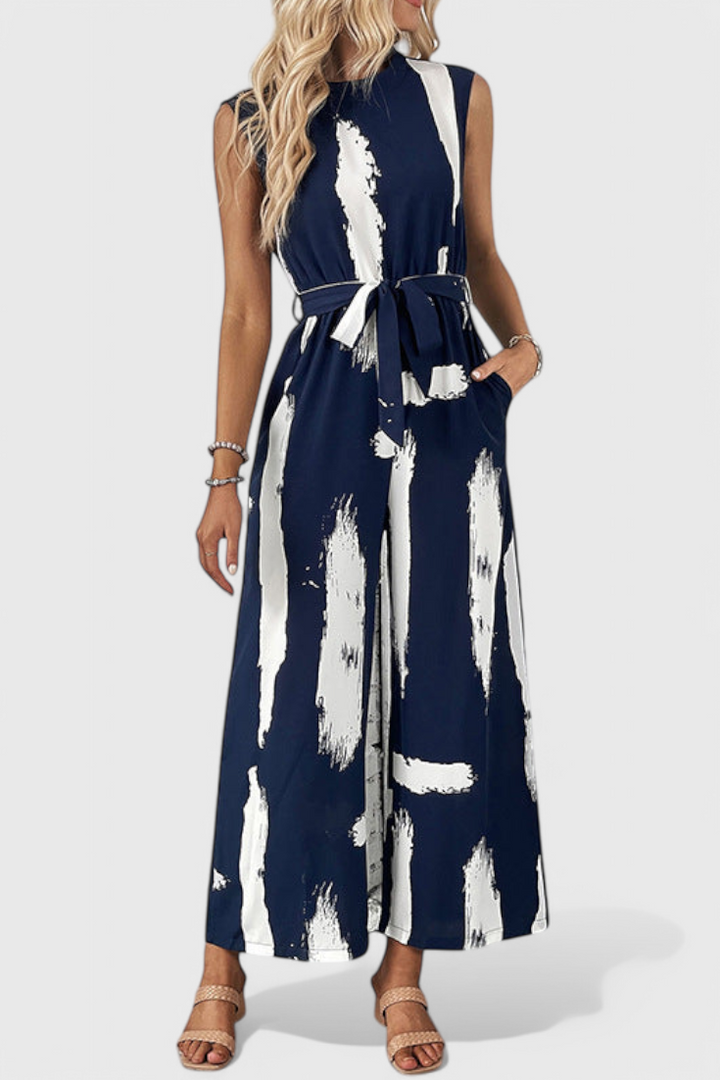 Wide Leg Jumpsuit | Tied Waist Design | Effortless Style for Any Occasion | Comfortable and Flattering Fit