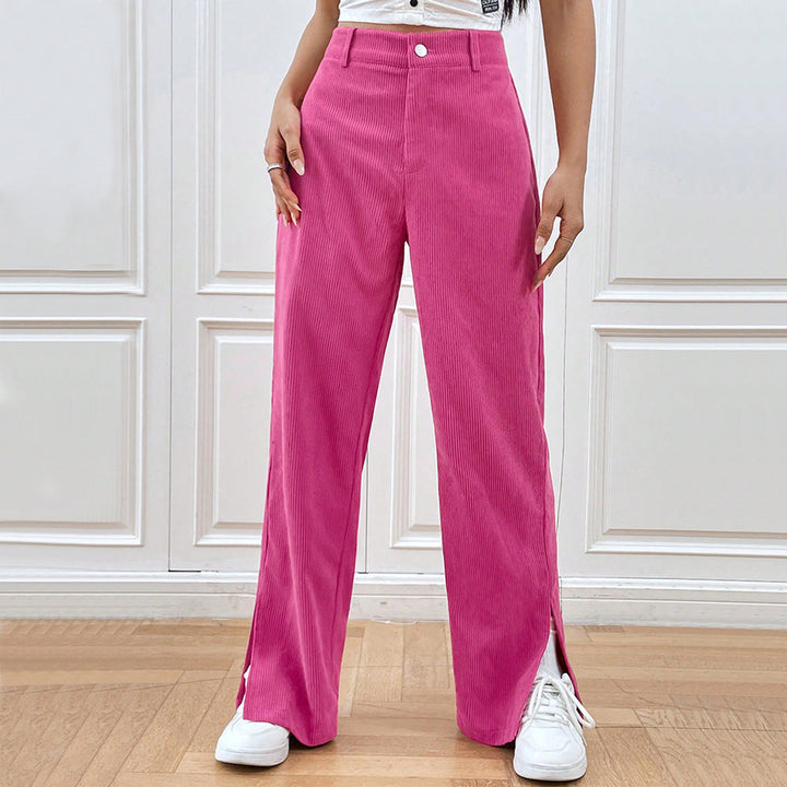 Corduroy Pants for Women | Wide Leg Design | Comfortable Fit | Perfect for Casual or Dressy Occasions