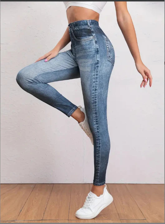 Vintage-style jeggings for women | High waist