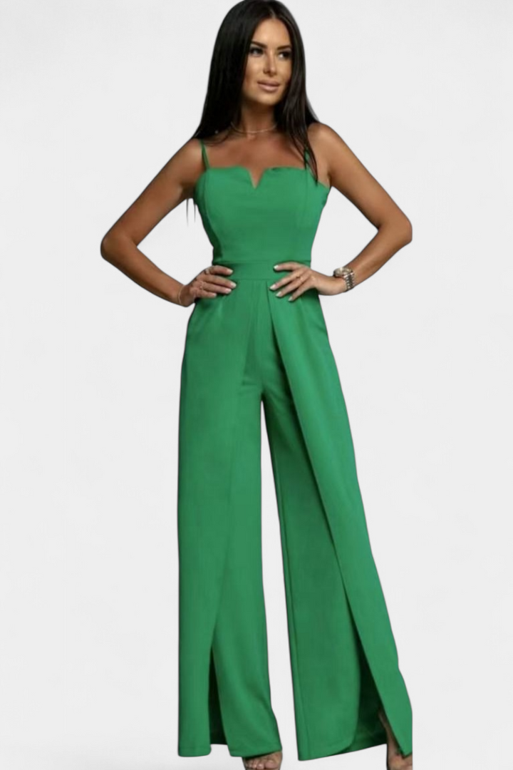 Elegant Strap Jumpsuit | Chic Side Cutouts | Perfect for Parties | Lightweight Fabric