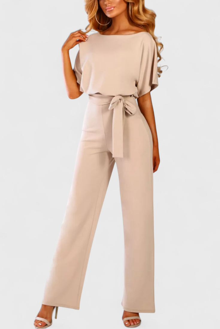 Wide-Cut Fluid Jumpsuit | Elegant Silhouette | Perfect for Any Occasion | Comfortable and Versatile Design