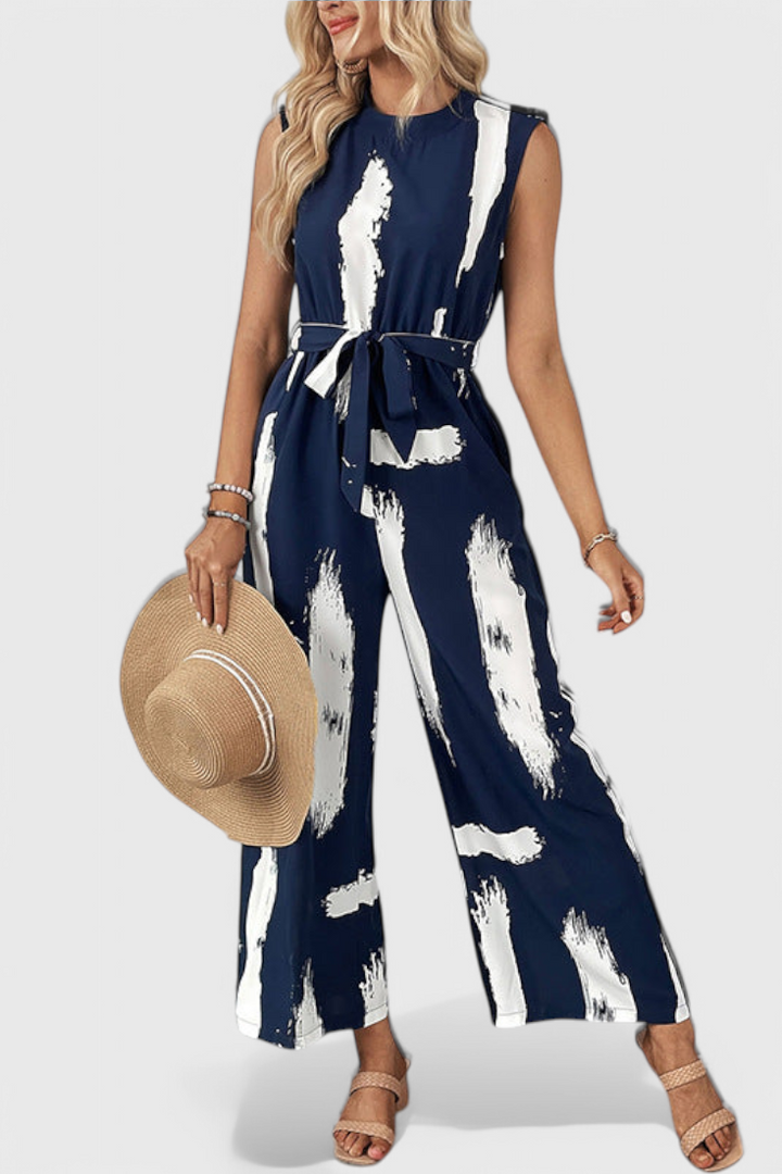 Wide Leg Jumpsuit | Tied Waist Design | Effortless Style for Any Occasion | Comfortable and Flattering Fit