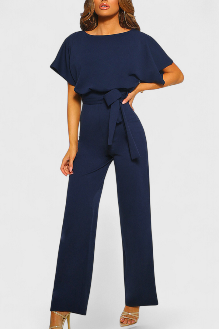 Wide-Cut Fluid Jumpsuit | Elegant Silhouette | Perfect for Any Occasion | Comfortable and Versatile Design