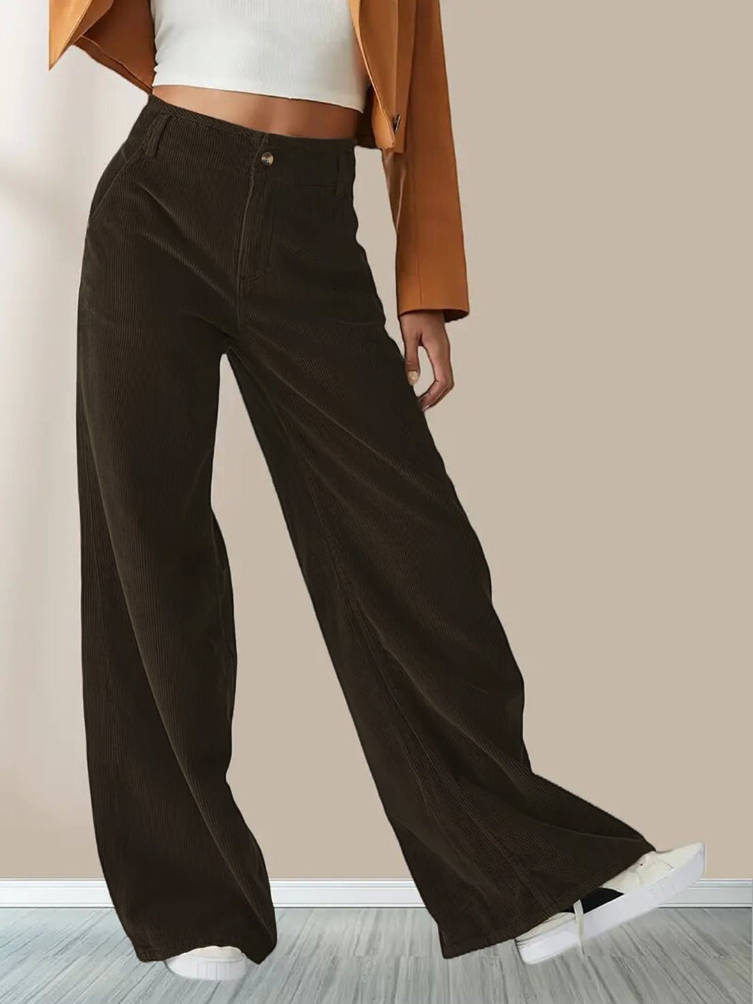 Wide Leg Corduroy Pants | Comfortable Fit | Versatile Everyday Style | Soft Cotton Blend