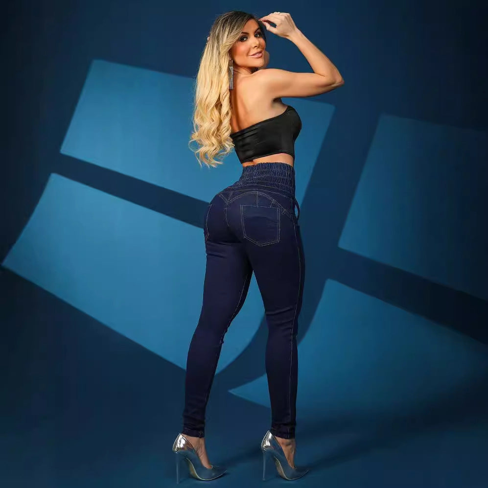 Women's High-Waisted Jeggings | With Lace-Up Closure