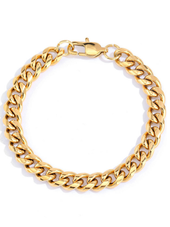 Gold Link Bracelet | Elegant Design | Perfect for Everyday Wear | Classic Jewelry Accessory