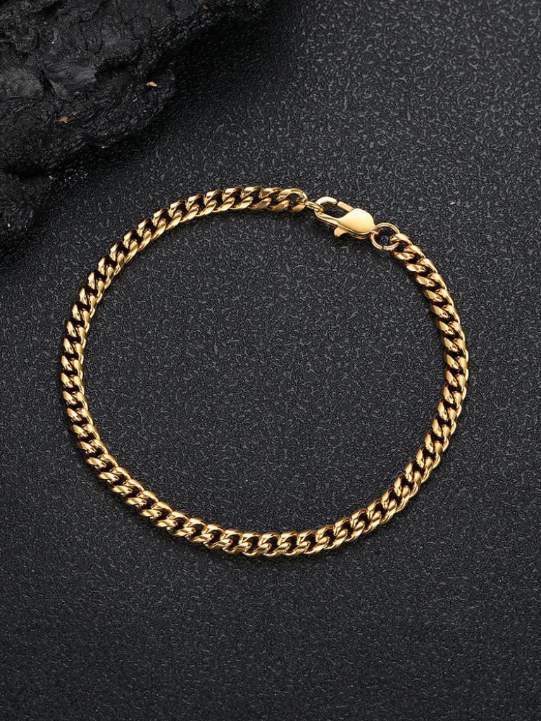 Gold Link Bracelet | Elegant Design | Perfect for Everyday Wear | Classic Jewelry Accessory