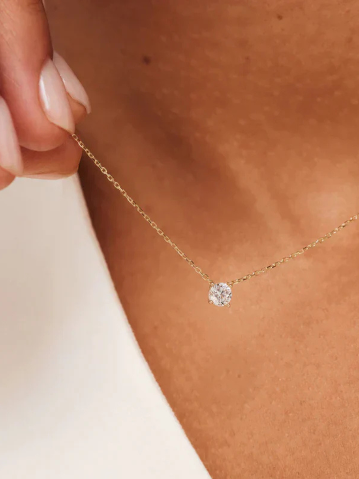 Stone Pendant Necklace | Unique Handcrafted Design | Perfect for Any Occasion | Elegant Silver Finish