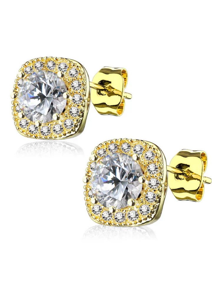 Hillary Earrings | Elegant Design | Perfect for Any Occasion | Gold-Plated with Sparkling Crystals