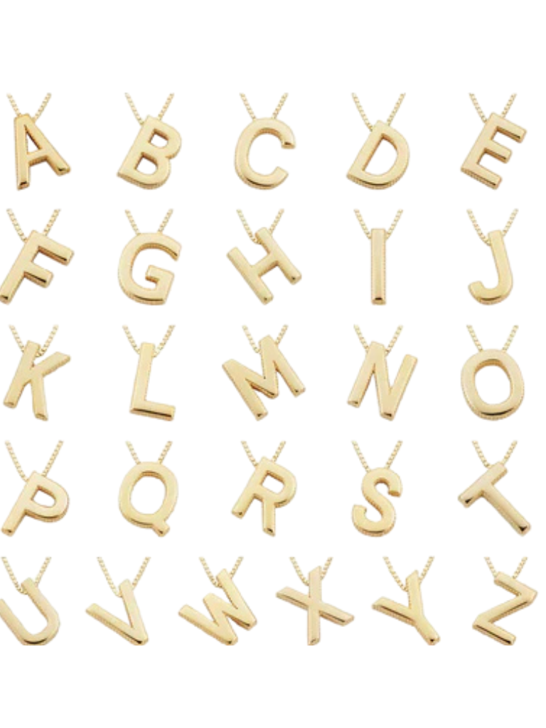Gold Initial Necklace | Personalized Charm | Perfect Gift for Any Occasion | Elegant Design