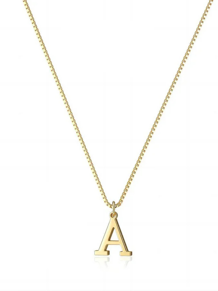 Gold Initial Necklace | Personalized Charm | Perfect Gift for Any Occasion | Elegant Design