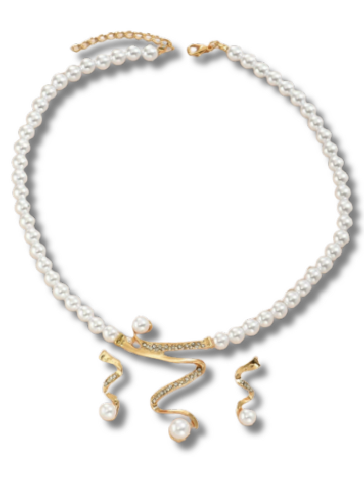 Pearl Jewelry Set | Elegant Design | Perfect for Special Occasions | Classic White Pearls
