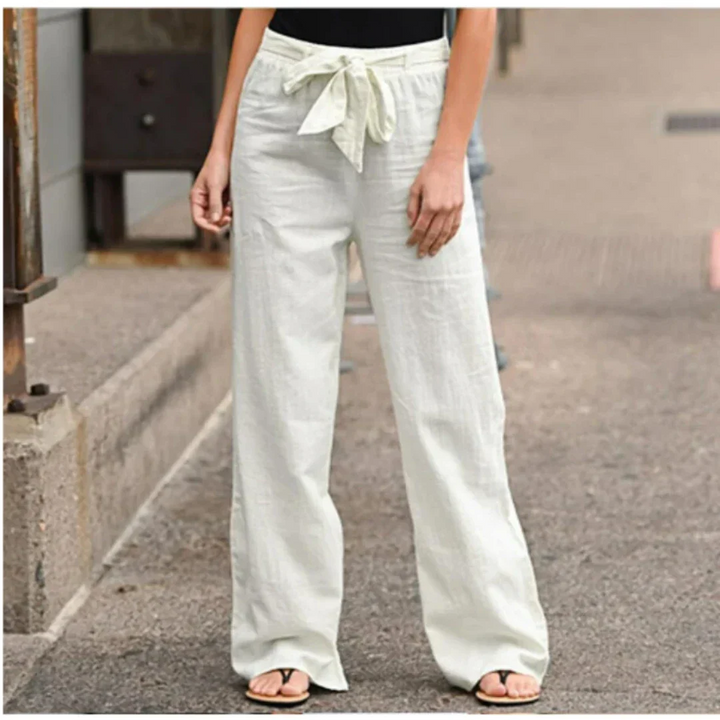 Women's Long Pants | With Belt | Wide Leg | Trendy Look