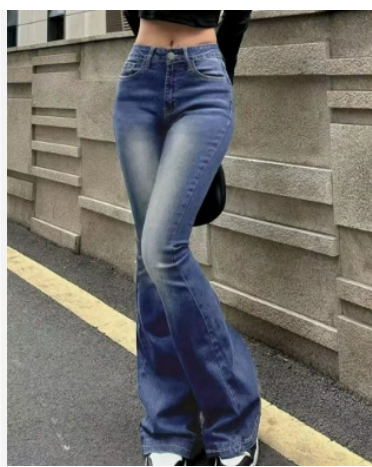 High-Waisted Flared Jeans | Flattering Fit | Versatile for Any Occasion | Classic Denim Style