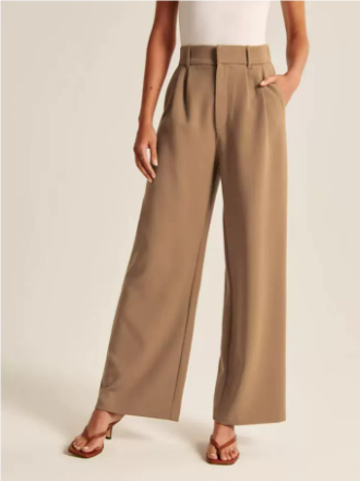 Women's Pants | High Waist | Wide Leg | Casual Look