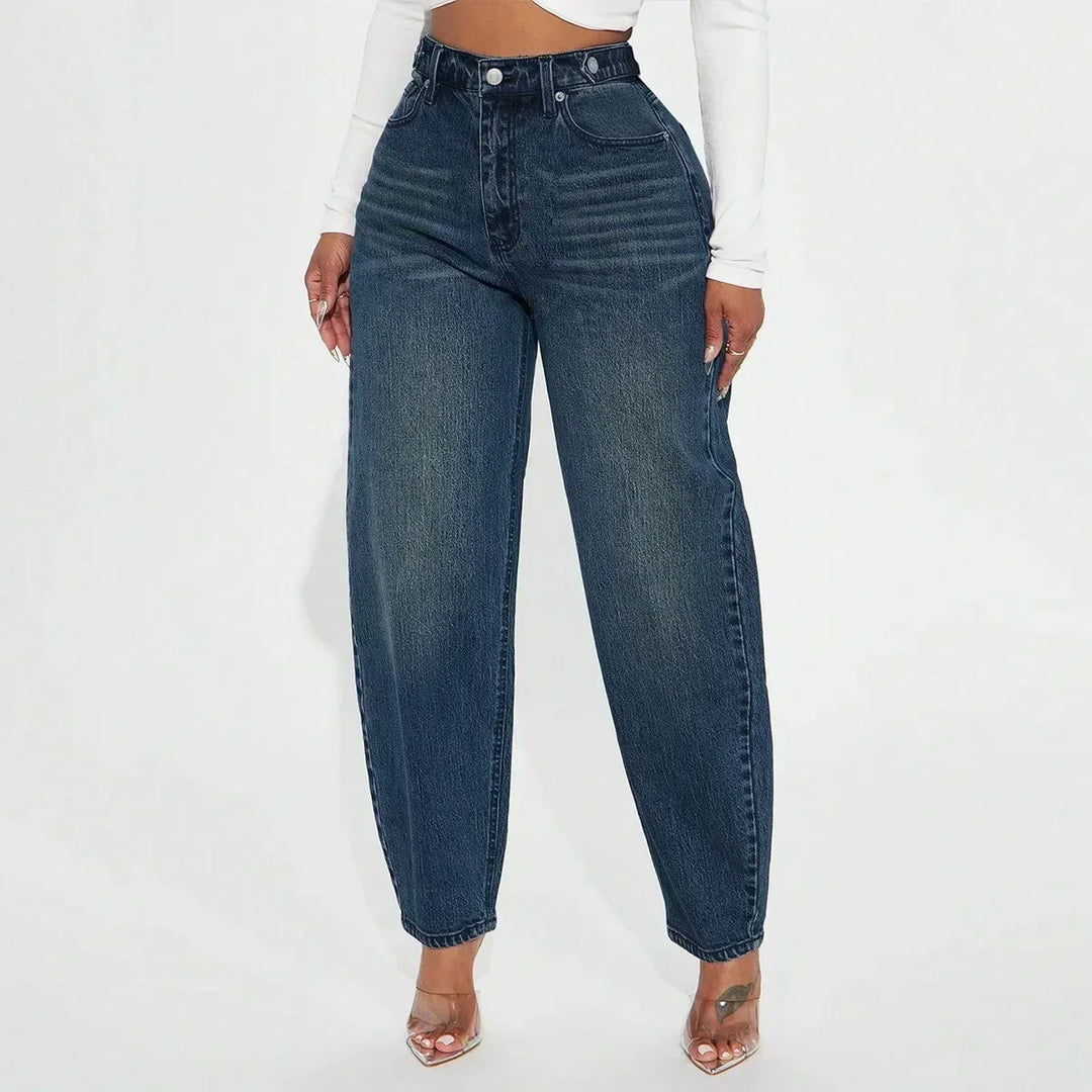 Mom Jeans | High Waist Design | Comfortable Fit for Everyday Wear | Classic Denim Style