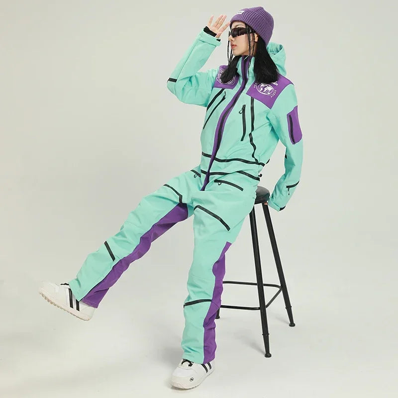 Women's Stylish One-Piece Ski Suit | Winter