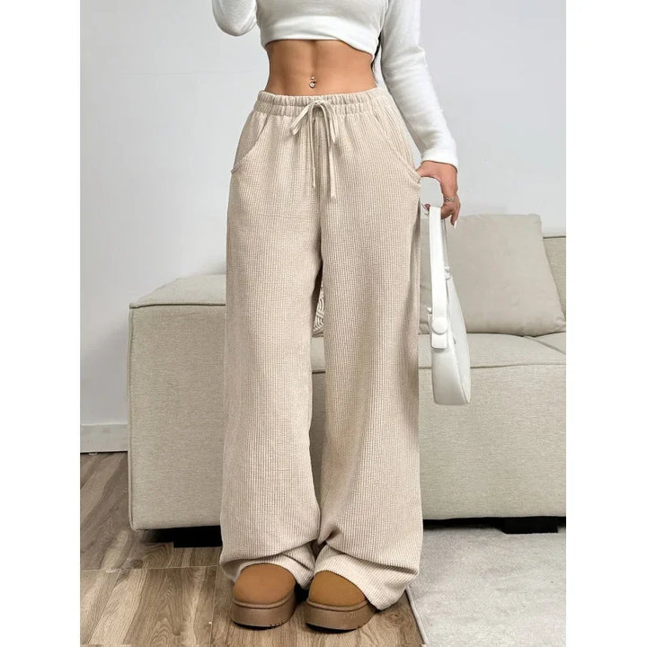 High-Waisted Corduroy Pants | Relaxed Fit for All-Day Comfort | Soft and Durable Fabric