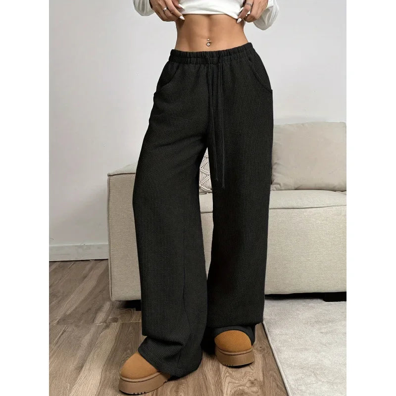 Women's Trendy High-Waisted Corduroy Pants | Relaxed Fit