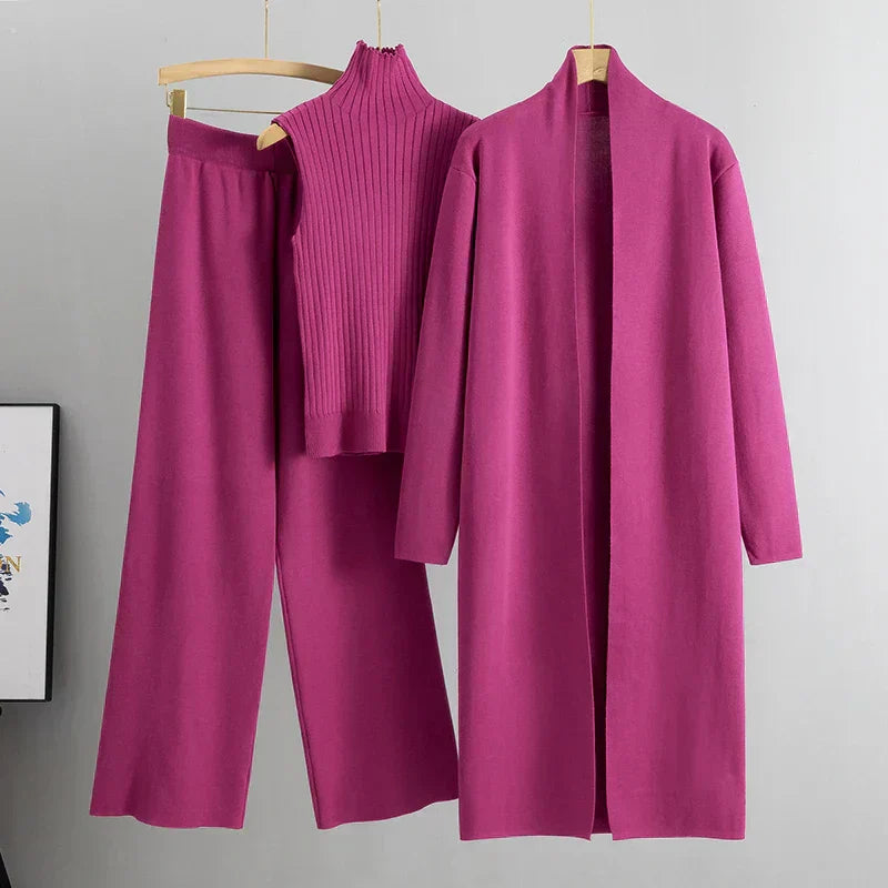 Three Piece Set | Chic Design | Versatile for Any Occasion | Comfortable Fabric