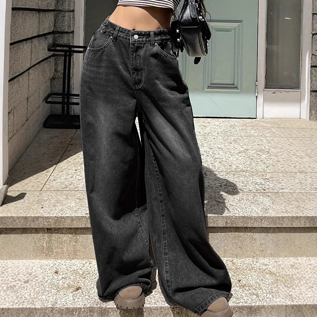 Women's Fashionable Baggy Jeans | Wide Leg